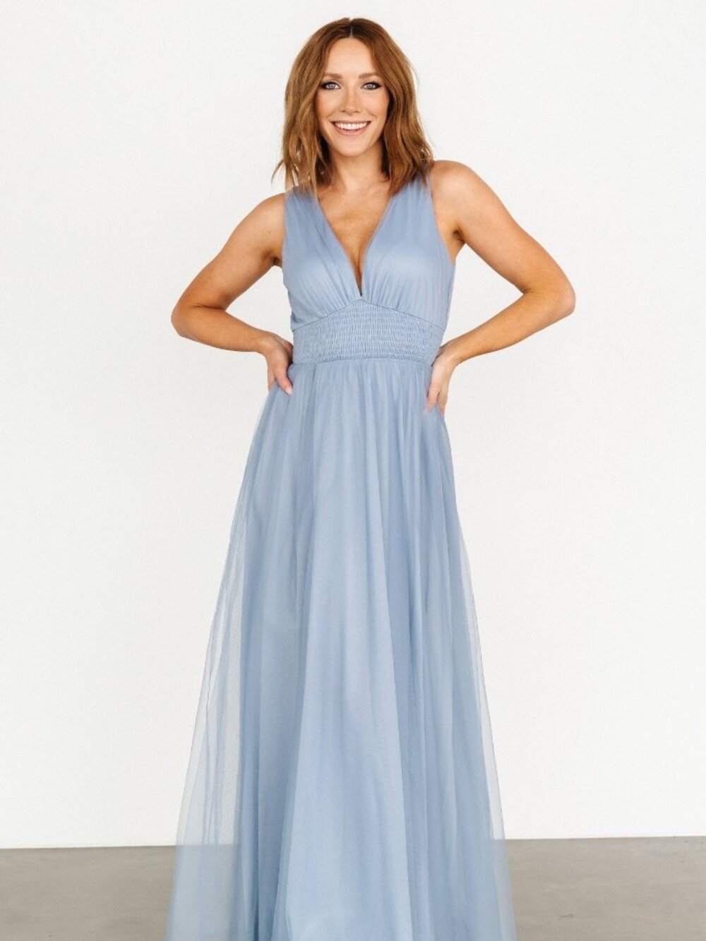 Baltic Born Dusty Blue Maxi Dress